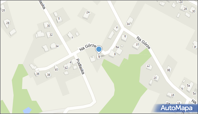 Gołkowice, Podlaska, 9, mapa Gołkowice