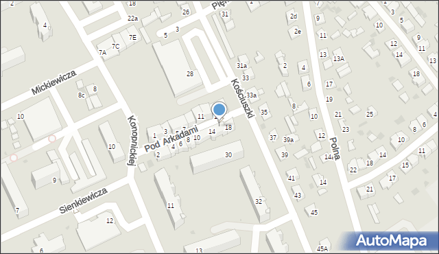 Golub-Dobrzyń, Pod Arkadami, 16, mapa Golub-Dobrzyń