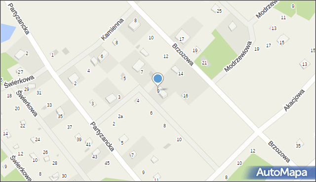 Gołubie, Poziomkowa, 9, mapa Gołubie