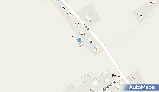 Góra, Polna, 31, mapa Góra