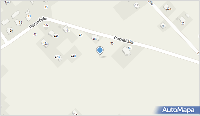 Góra, Poznańska, 50a, mapa Góra