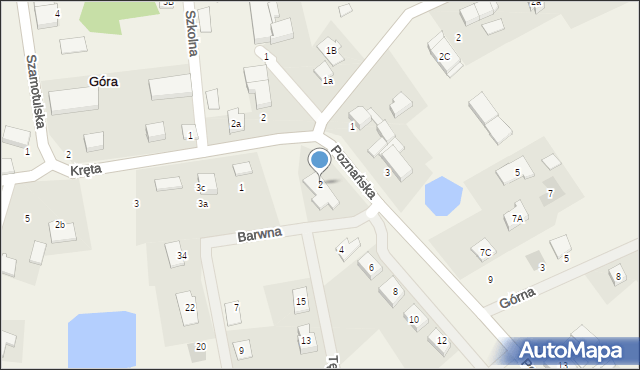 Góra, Poznańska, 2, mapa Góra