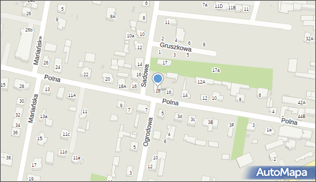 Góra Kalwaria, Polna, 18, mapa Góra Kalwaria