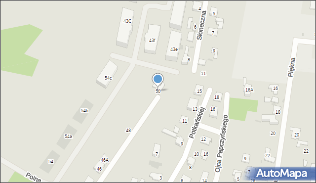 Góra Kalwaria, Polna, 50, mapa Góra Kalwaria