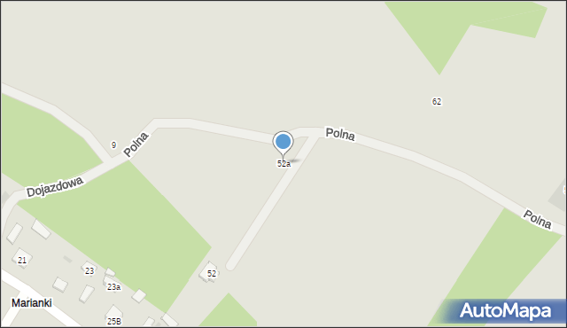 Góra Kalwaria, Polna, 52a, mapa Góra Kalwaria