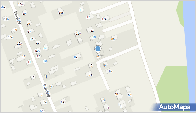 Góra Puławska, Podwale, 8, mapa Góra Puławska