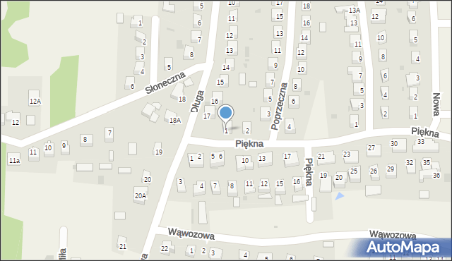 Góra Puławska, Poprzeczna, 1, mapa Góra Puławska