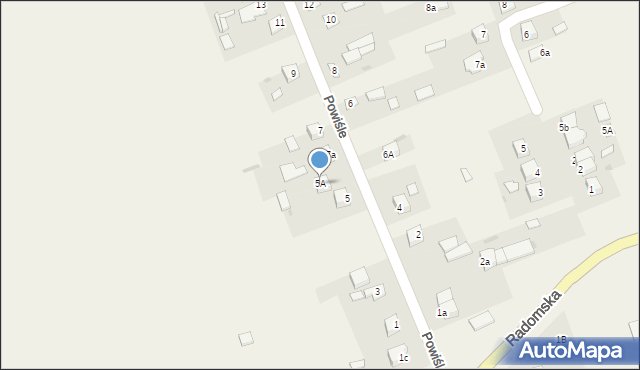 Góra Puławska, Powiśle, 5A, mapa Góra Puławska