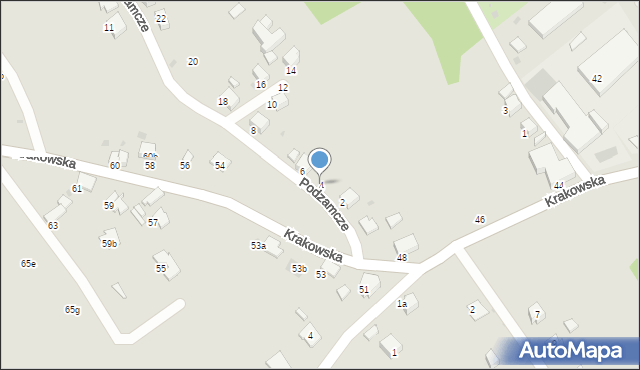 Gorlice, Podzamcze, 4, mapa Gorlic