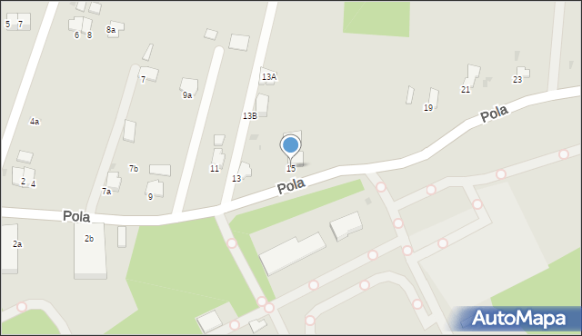 Gorlice, Pola Wincentego, 15, mapa Gorlic