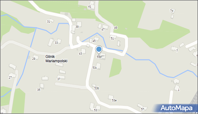 Gorlice, Pola Wincentego, 53d, mapa Gorlic