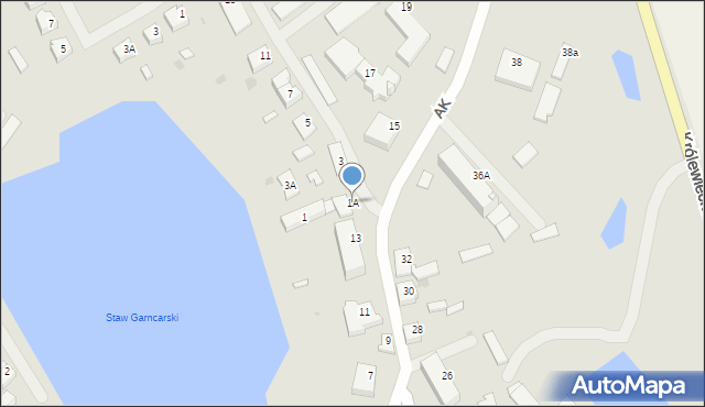 Górowo Iławeckie, Polna, 1A, mapa Górowo Iławeckie