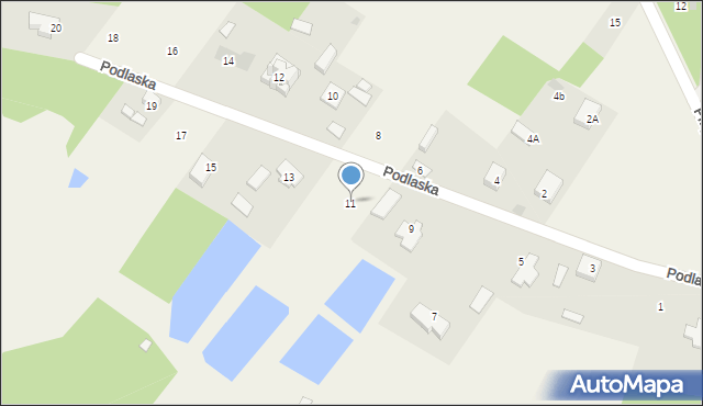 Gorzelnia, Podlaska, 11, mapa Gorzelnia