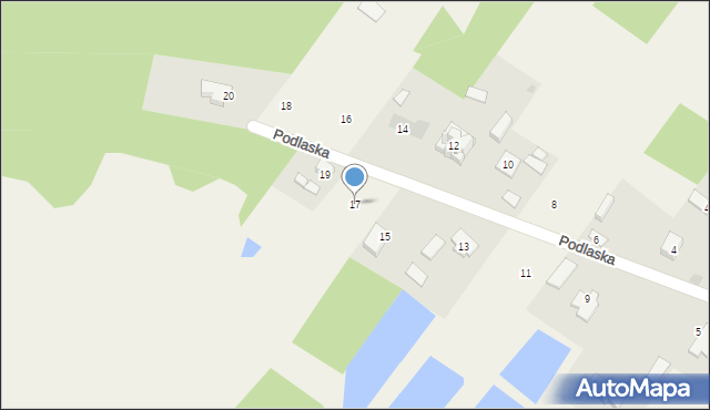 Gorzelnia, Podlaska, 17, mapa Gorzelnia