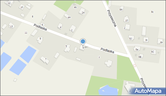 Gorzelnia, Podlaska, 3, mapa Gorzelnia