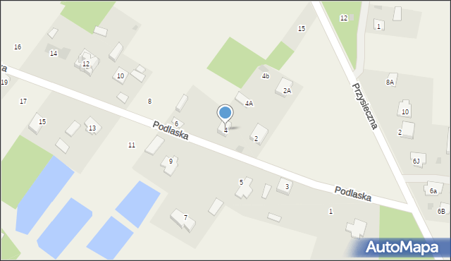 Gorzelnia, Podlaska, 4, mapa Gorzelnia
