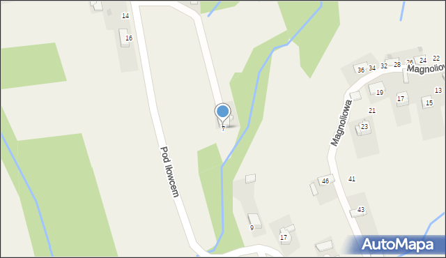 Gorzeń Górny, Pod Iłowcem, 7, mapa Gorzeń Górny