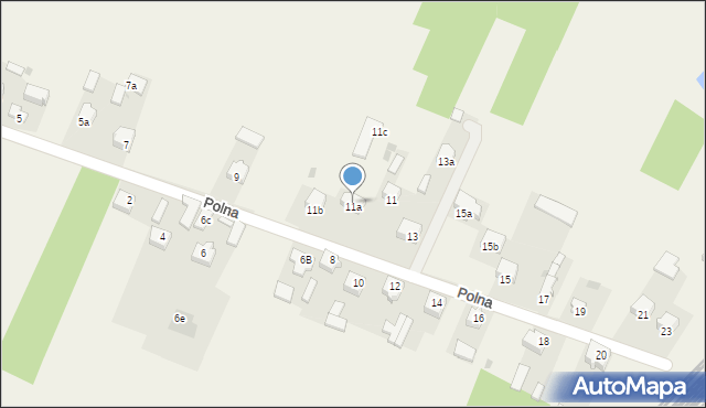 Gorzkowice, Polna, 11a, mapa Gorzkowice