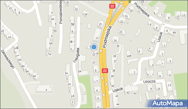 Gorzów Wielkopolski, Podmiejska, 11, mapa Gorzów Wielkopolski