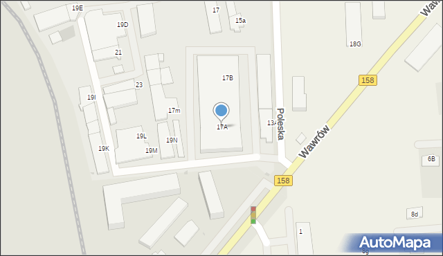 Gorzów Wielkopolski, Podmiejska, 17A, mapa Gorzów Wielkopolski