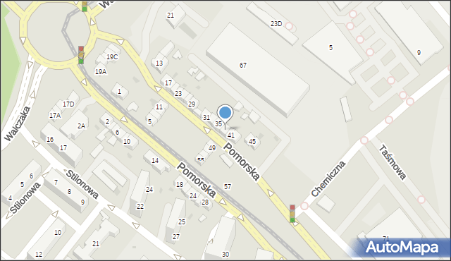 Gorzów Wielkopolski, Pomorska, 39, mapa Gorzów Wielkopolski