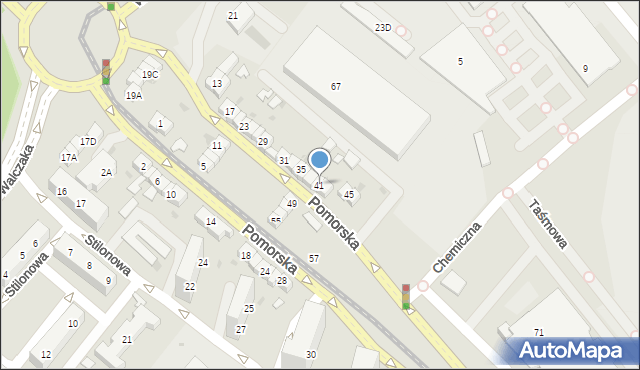 Gorzów Wielkopolski, Pomorska, 41, mapa Gorzów Wielkopolski