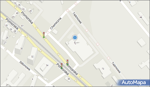 Gorzów Wielkopolski, Pomorska, 71, mapa Gorzów Wielkopolski