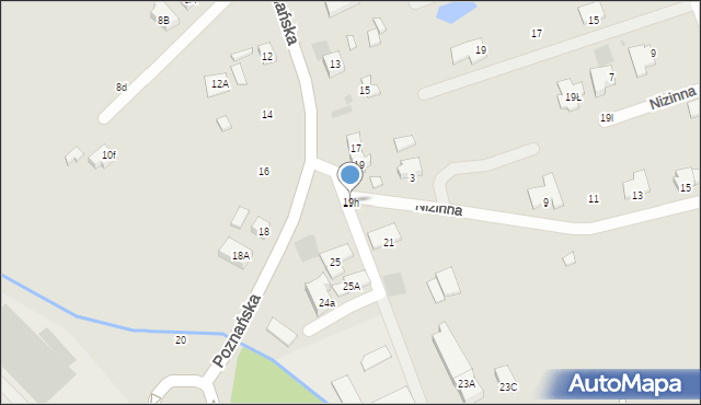 Gorzów Wielkopolski, Poznańska, 19h, mapa Gorzów Wielkopolski
