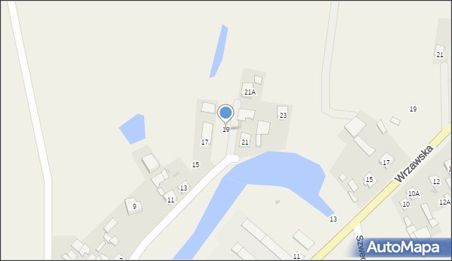 Gorzyce, Podwale, 19, mapa Gorzyce