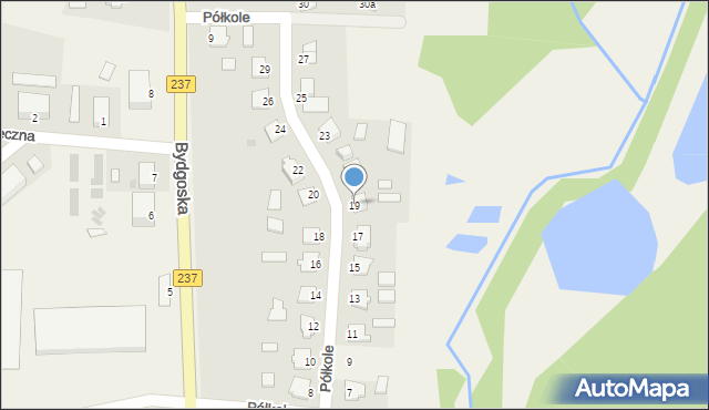 Gostycyn, Półkole, 19, mapa Gostycyn