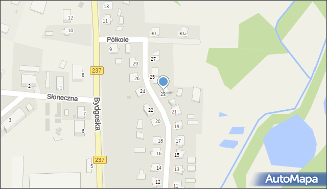 Gostycyn, Półkole, 23, mapa Gostycyn