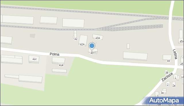 Gostyń, Polna, 43, mapa Gostyń