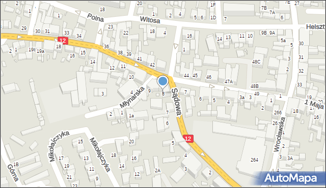 Gostyń, Powstańców Wielkopolskich, 8, mapa Gostyń