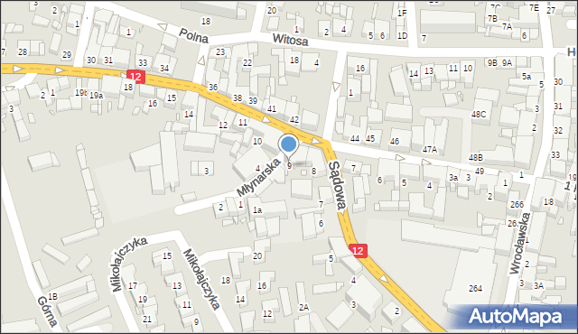 Gostyń, Powstańców Wielkopolskich, 9, mapa Gostyń