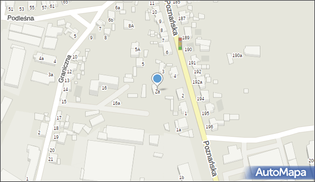 Gostyń, Poznańska, 2a, mapa Gostyń