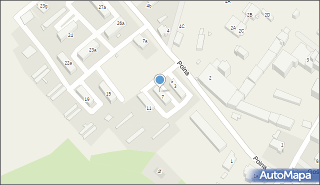 Goświnowice, Polna, 9, mapa Goświnowice