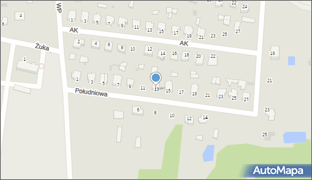 Gowarczów, Południowa, 13, mapa Gowarczów