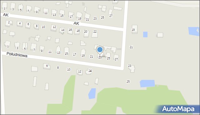 Gowarczów, Południowa, 23, mapa Gowarczów