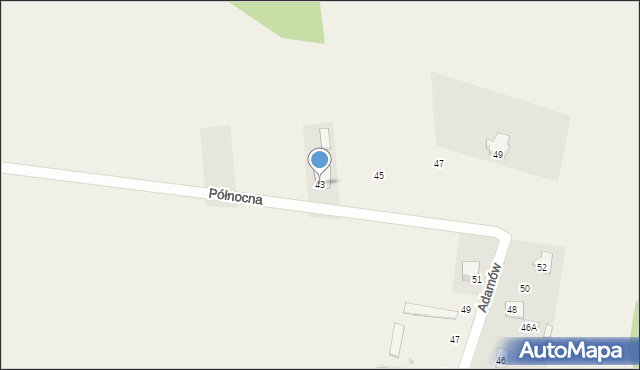 Gózd, Północna, 43, mapa Gózd