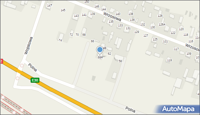 Grabianów, Polna, 64A, mapa Grabianów