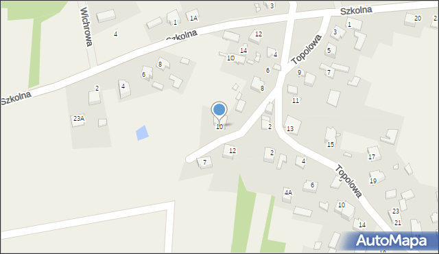 Grabowa, Podleśna, 10, mapa Grabowa