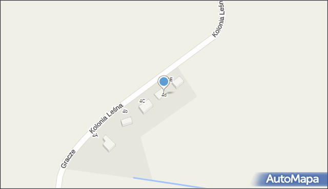 Gracze, Polna, 4d, mapa Gracze