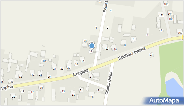 Grądy, Podleśna, 3, mapa Grądy