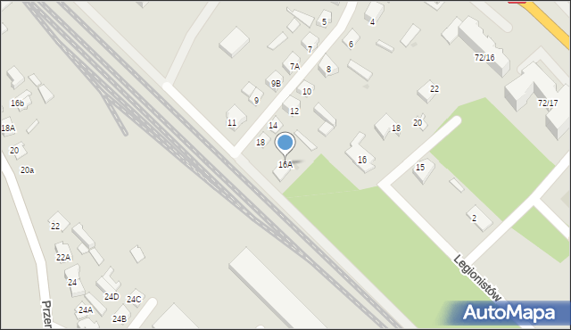 Grajewo, Pogodna, 16A, mapa Grajewo