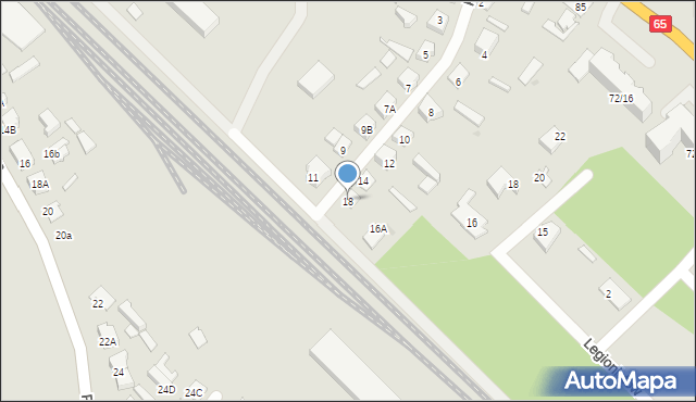 Grajewo, Pogodna, 18, mapa Grajewo