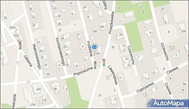 Granica, Podleśna, 2, mapa Granica