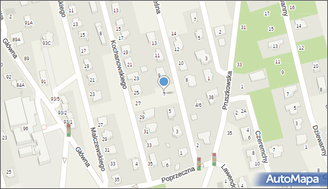 Granica, Podleśna, 7, mapa Granica