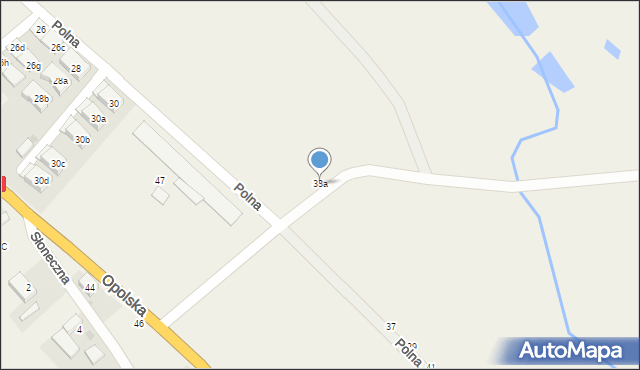 Groblice, Polna, 33a, mapa Groblice