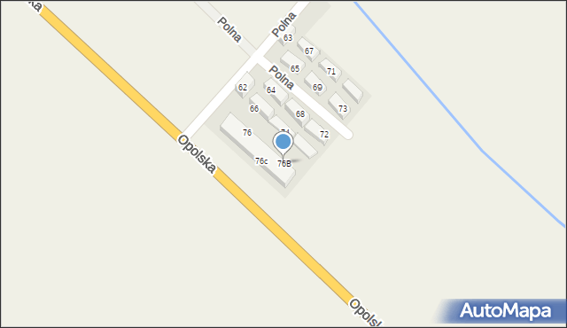 Groblice, Polna, 76B, mapa Groblice