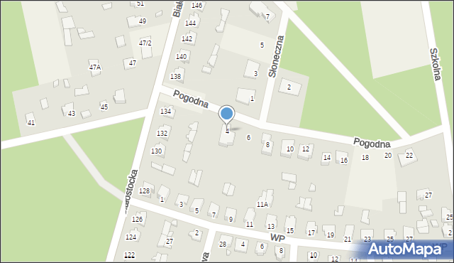 Gródek, Pogodna, 4, mapa Gródek